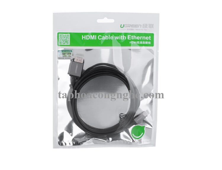 Ugreen 10143 3M màu Đen Cáp chuyển đổi Micro HDMI sang HDMI thuần đồng cao cấp HD109 30010143
